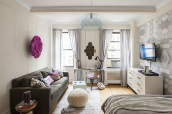 Как рационально мебелировать однокомнатную квартиру? в фото