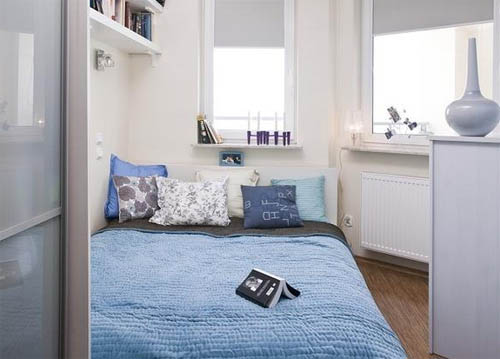 Как сделать просторнее маленькую спальню? в фото