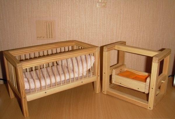 Кроватка для новорожденного своими руками: чертежи по размерам с фото в фото