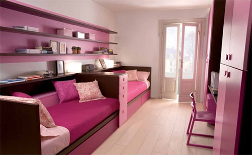 Использование розового цвета в дизайне интерьеров в фото