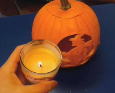Светильник из тыквы на Хэллоуин: мастер-класс с видео в фото