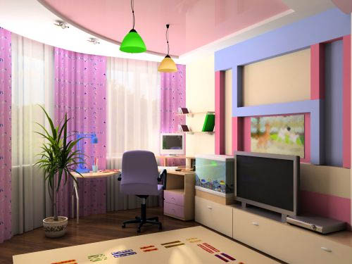 Замечательные цвета в комнате ребенка в фото