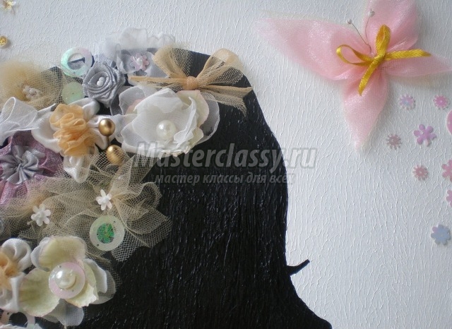 Картины из ткани своими руками: объемные цветы для интерьера с фото в фото