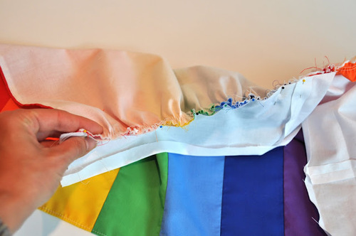 Как сшить детскую разноцветную юбку? в фото