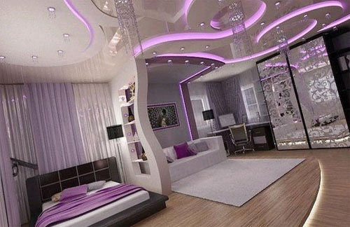 Спальня в стиле хай-тек: высокие технологии на службе комфорта в фото