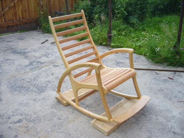 Кресло качалка своими руками из дерева: фото, чертежи и ход работы в фото