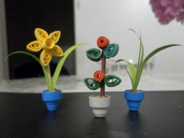 Квиллинг — миниатюрные цветы в фото