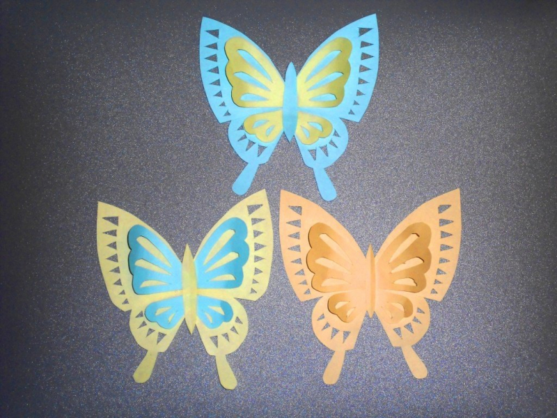 Бабочки из бумаги своими руками в фото