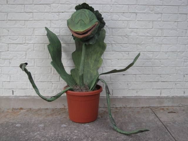 Растение-людоед в виде папье-маше в фото