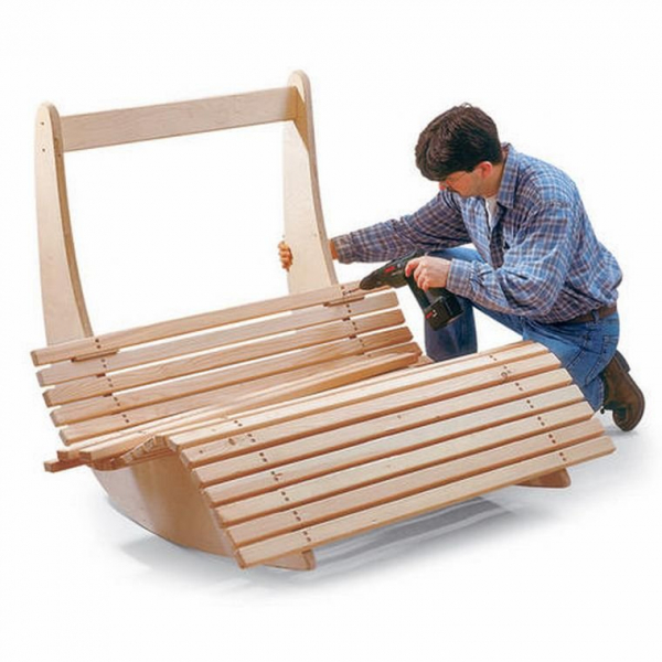 Кресло качалка своими руками из дерева: фото, чертежи и ход работы в фото