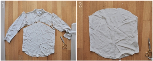 Как сделать топ из рубашки в фото