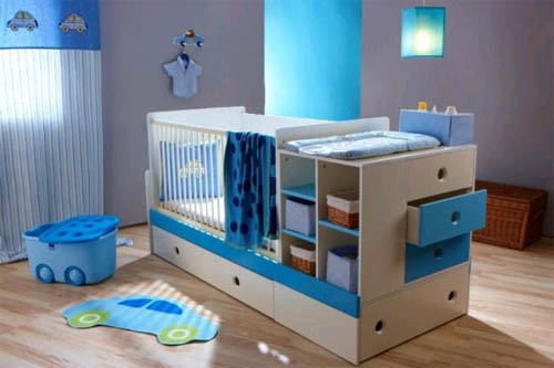 Голубая детская комната: жизнерадостность и легкость в фото