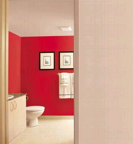 Модная ванная комната: выбираем яркий цвет стен в фото