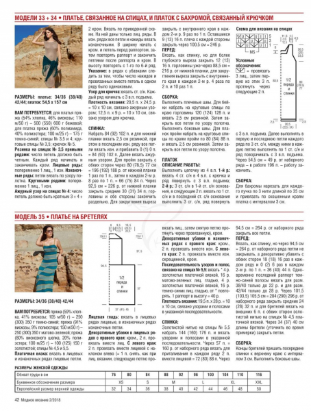 Журнал VERENA 2 — 2018. Модное вязание крючком и спицами в фото