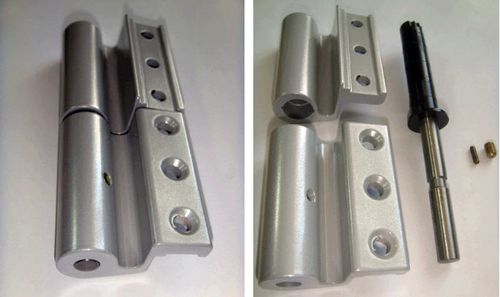 Выбираем петли для алюминиевых дверей: виды и установка в фото