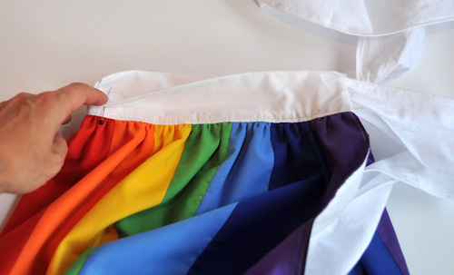 Как сшить детскую разноцветную юбку? в фото