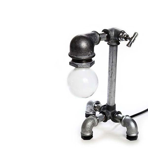 Лампа из трубы — Kozo Laps | Светильники ручной работы в фото
