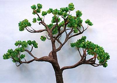 Бисерное дерево своими руками в фото