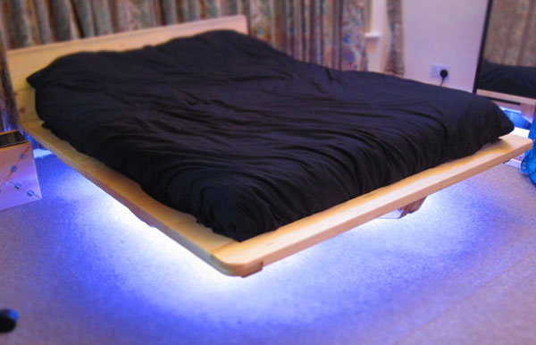 Парящая кровать своими руками с подсветкой: чертежи с фото и видео в фото