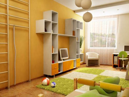 Замечательные цвета в комнате ребенка в фото