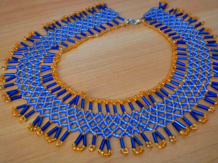Схема плетения из бисера ожерелья «Сорренто» в фото