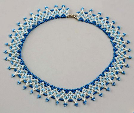 Схема плетения из бисера ожерелья «Welkin» в фото