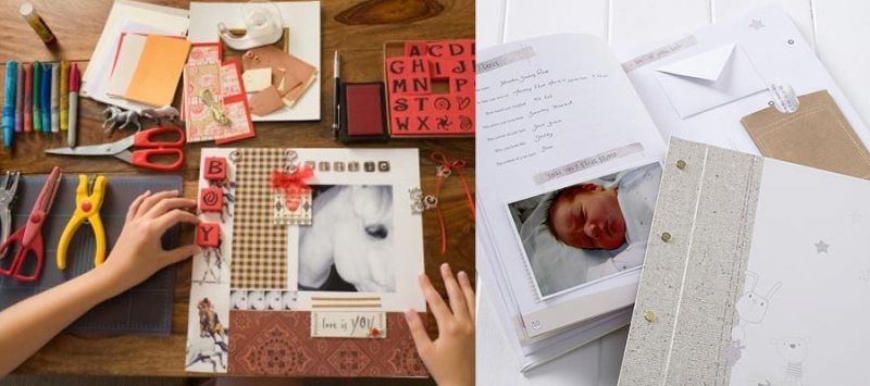 Оформление фотоальбома своими руками для новорожденного в фото
