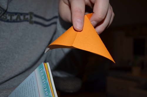 Оригами вертушка в фото