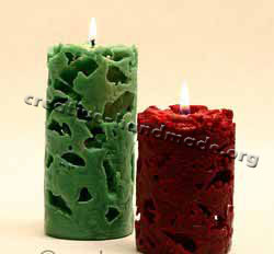 Декоративные свечи ручной работы. Используем лед в фото