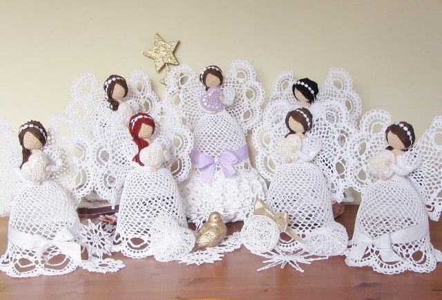 Рождественские ангелы своими руками со схемами и описанием в фото
