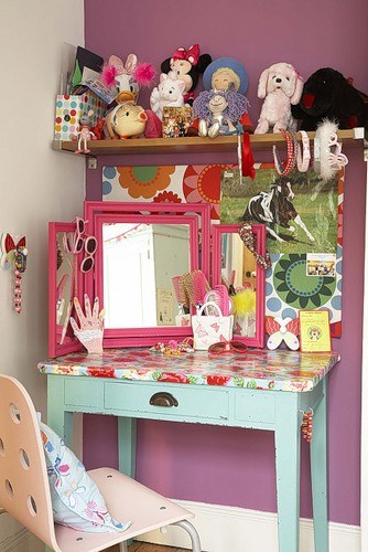 Рукодельный интерьер детской комнаты в фото