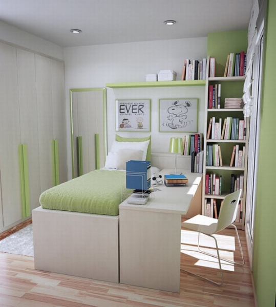Как обустроить маленькую комнату — дизайн интерьера на примере комнаты подростка в фото