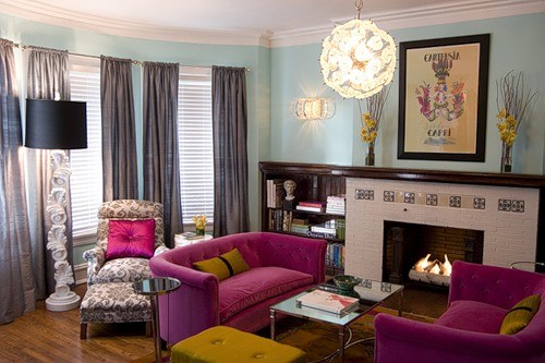 Яркий дизайн интерьера — необычная квартира на Манхэттене в фото