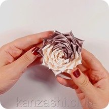 Топиарии из роз в технике канзаши с фото и видео в фото