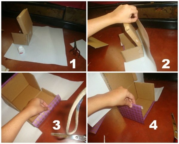 Мастер-класс по шкатулке из картона своими руками: изготовление по выкройке в фото