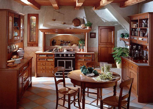 Кухня в деревенском стиле в фото