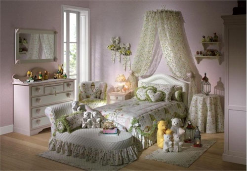 Комната для девочки в классическом стиле в фото