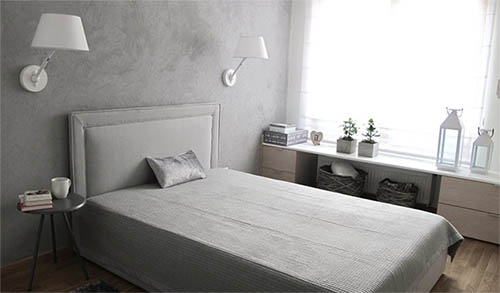Идея для спальни: минимализм с оттенком романтики в фото