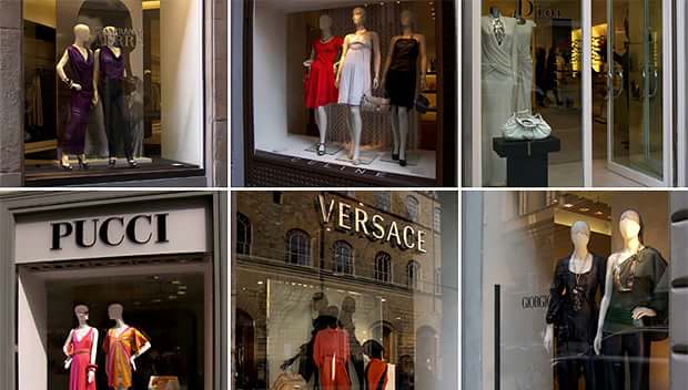 Особенности итальянских бутиков одежды, обуви и аксессуаров в фото
