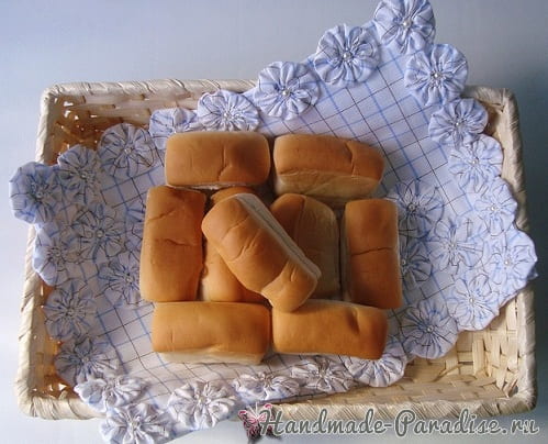 Шьем сами салфетку для хлебницы в фото