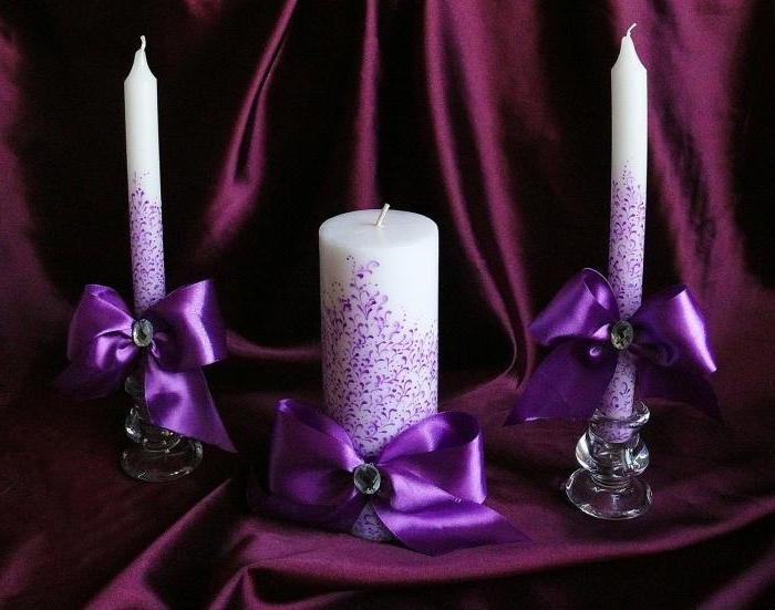 Свадебная свеча своими руками: мастер-класс для семейного очага в фото