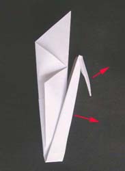 Оригами лебедь в фото
