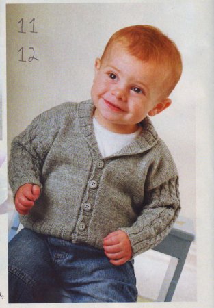 Кофта для мальчика: схема вязания спицами в фото