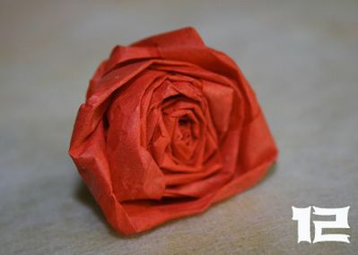Как сделать бумажные цветы в вазоне в фото