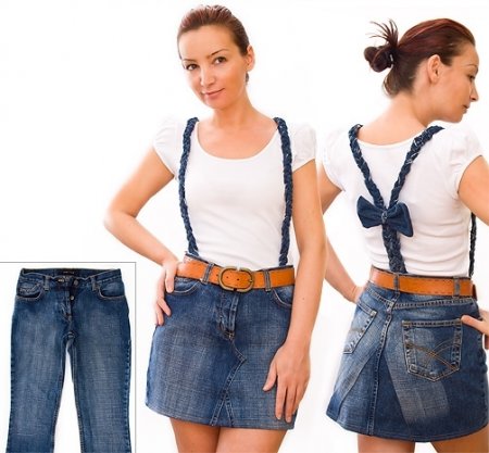 Как сшить юбку из джинсов: мастер класс по шитью в фото