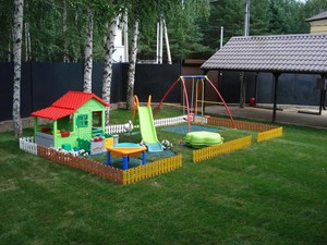 Игровые комплексы для детей на дачу в фото
