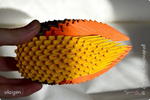 Петух из модулей оригами: мастер-класс с фото и видео в фото