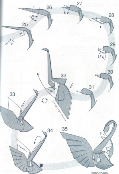 Как сделать лебедя из бумаги: простой вариант оригами с фото и видео в фото