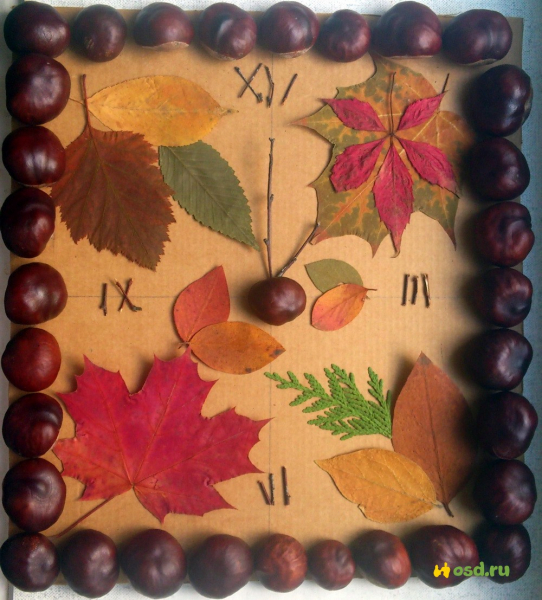 Осенние поделки своими руками из природного материала с фото и видео в фото