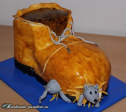 Подарок для мужчины — 3D торт из мастики в фото